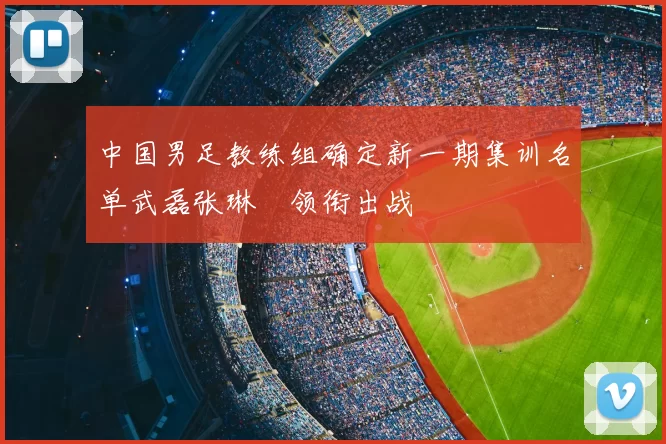 中国男足教练组确定新一期集训名单武磊张琳芃领衔出战