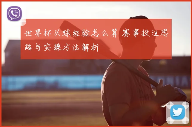世界杯买球经验怎么算 赛事投注思路与实操方法解析