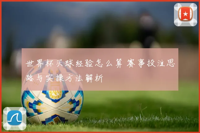 世界杯买球经验怎么算 赛事投注思路与实操方法解析